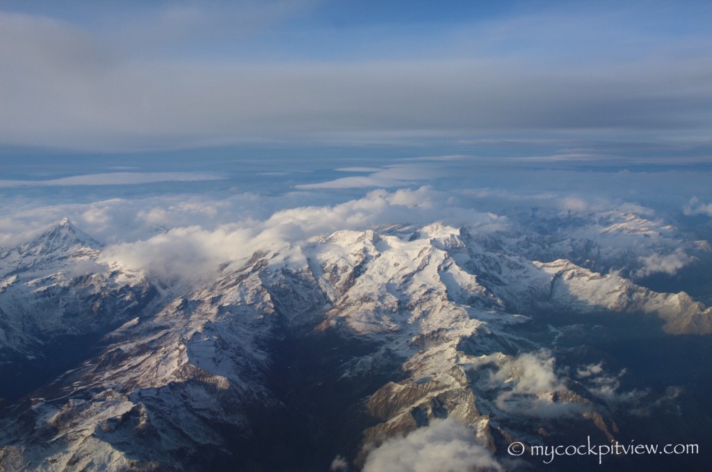 Mycockpitview. Alps. Montains.