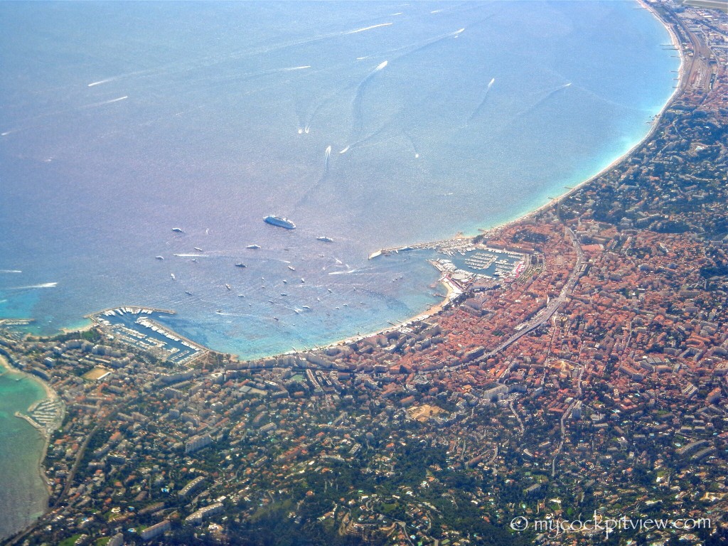 Cannes, as seen after the departure out of Nice