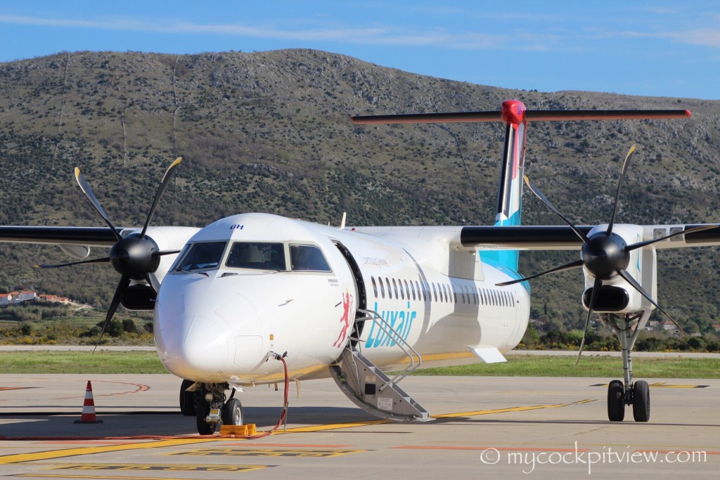 Luxair Bombardier Dash8 Q400 in Dubrovnik, Croatia